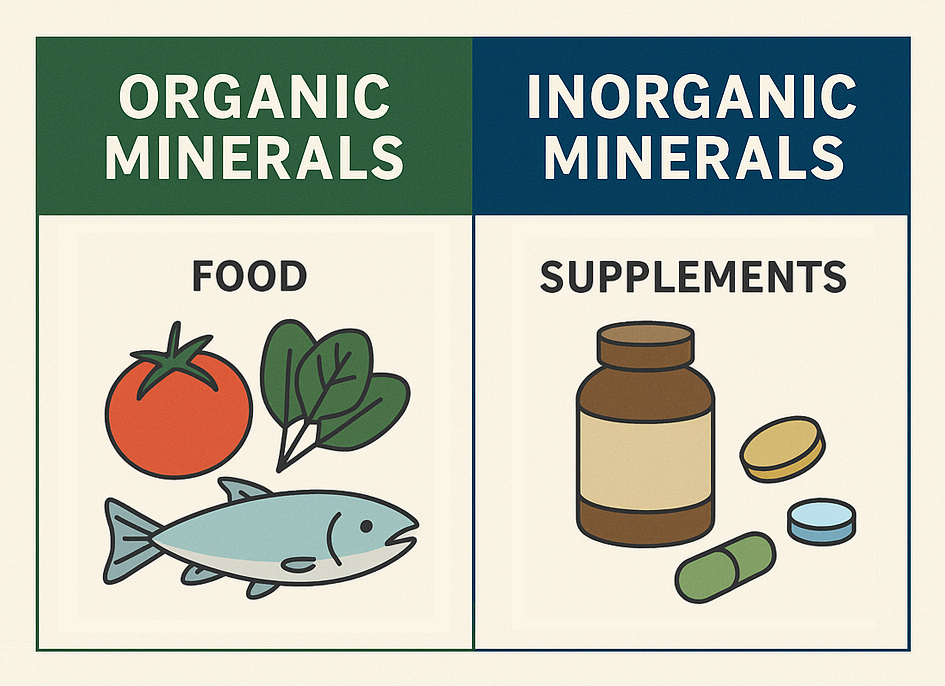 Organic vs Inorganic Minerals