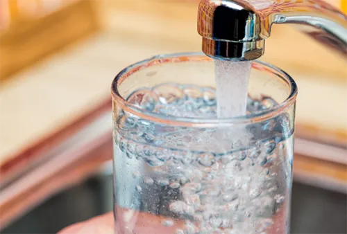 Reducing PFAS - Glass of Tap Water